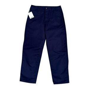 NEW Haikure Navy Blue Tailored Crop Trousers Chinos Pants Size 30 Made in Italy